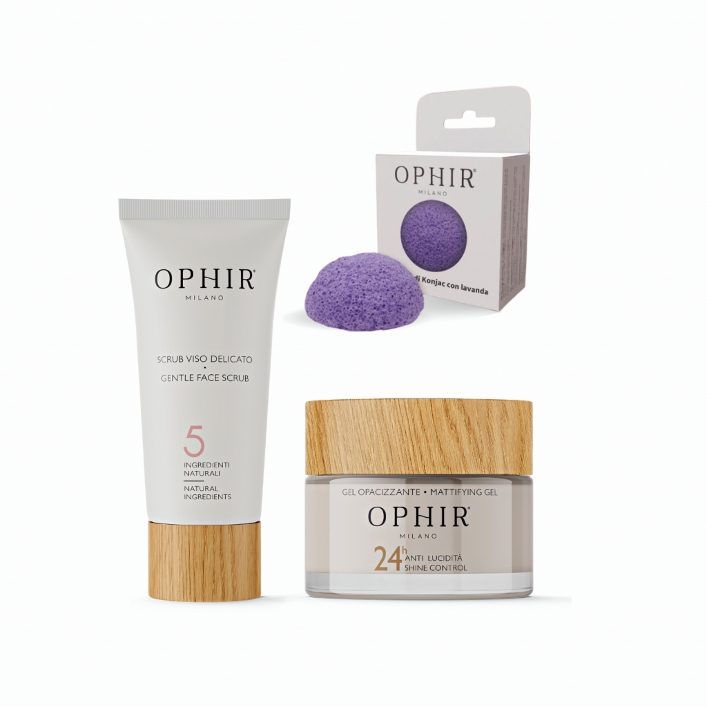 Ophir Kit gel, scrub e spugna